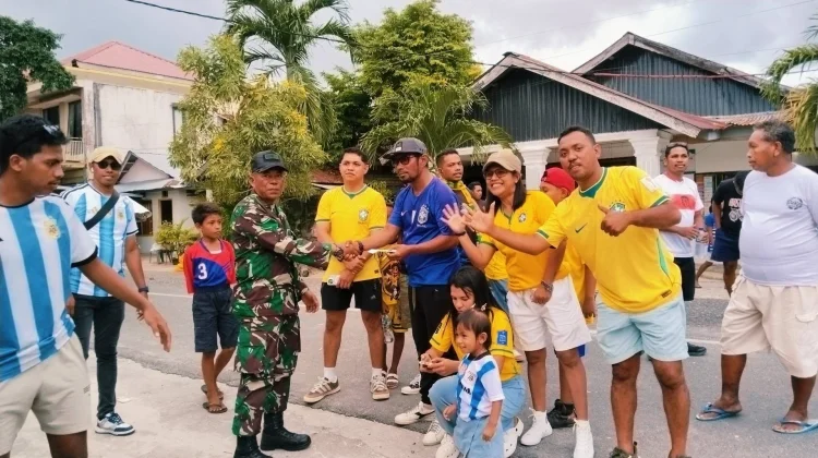 Euforia World Cup 2026 Mulai Terasa, Fun Walk Meriahkan Perumahan Pemda Langgur
