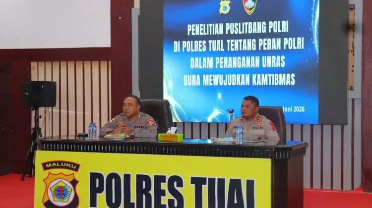 Puslitbang Polri ke Polres Tual Teliti Peran Polri dalam Penganan Unjuk Rasa