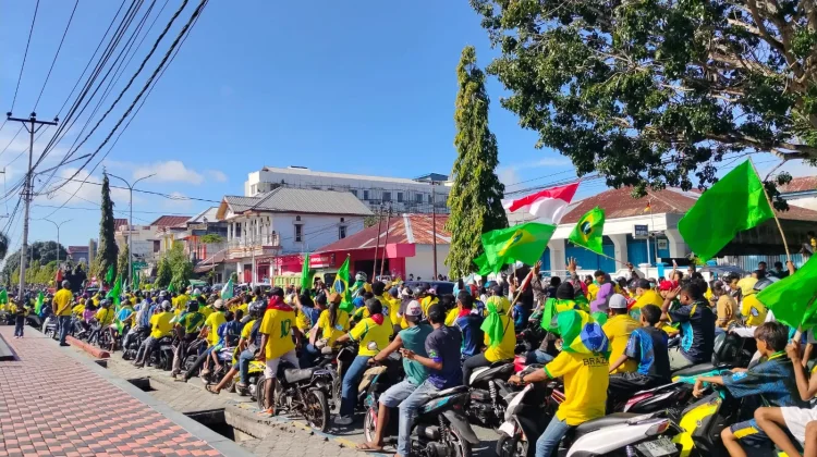 Semangat Piala Dunia Satukan Warga Kei dalam Konvoi Perdamaian
