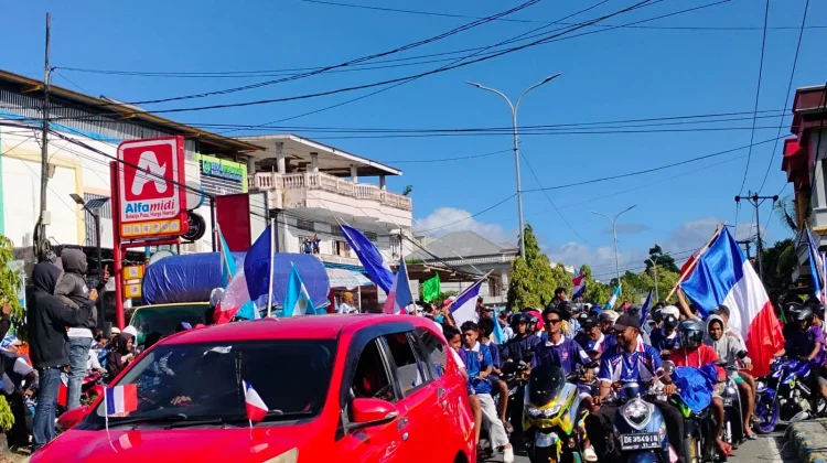Semangat Piala Dunia Satukan Warga Kei dalam Konvoi Perdamaian