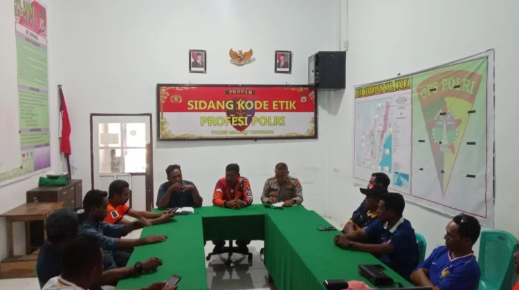 Polres Malra Dukung nobar 32 Besar yang Digagas Pemda
