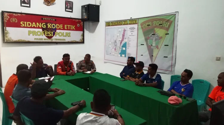 Polres Malra Dukung nobar 32 Besar yang Digagas Pemda