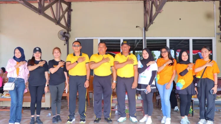 Polres Tual Ajak Masyarakat Olahraga Menjelang HUT Bhayangkara ke-80