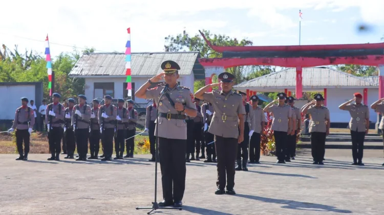 Polres Tual Ziarah ke TMP Rudirajaya jelang HUT Bhayangkara ke-80