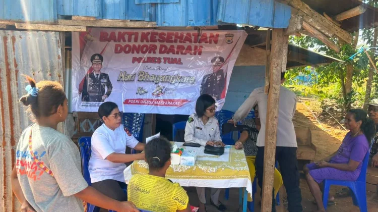 Polres Tual Berikan Layanan Kesehatan Bagi Kaum Marginal