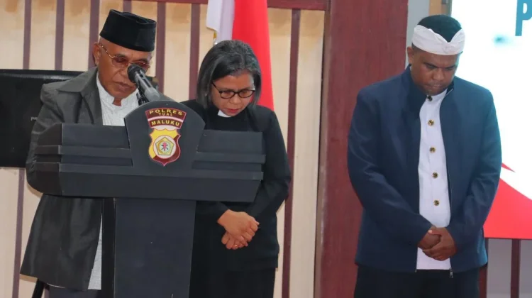 Peringati HUT Bhayangkara ke-80, Polres Tual Gelar Doa Bersama