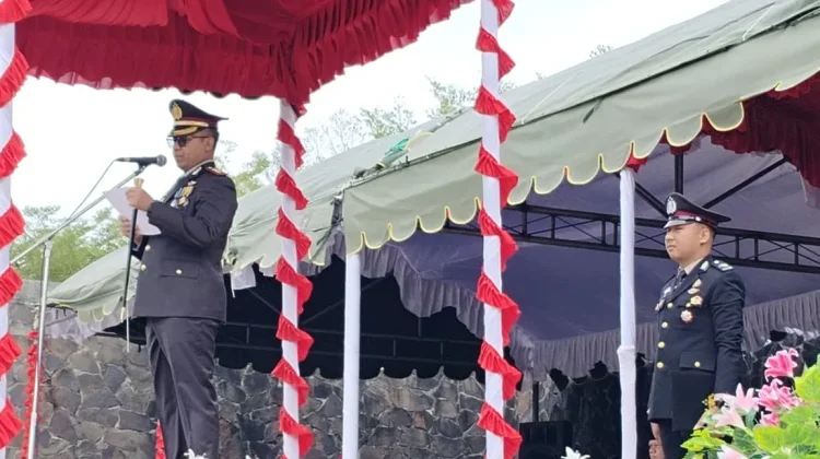 Polres Maluku Tenggara Gelar Upacara Peringatan HUT Bhayangkara Ke-80