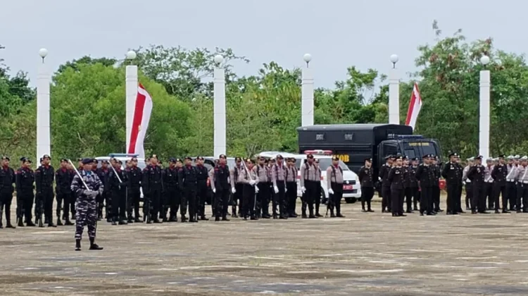 Polres Maluku Tenggara Gelar Upacara Peringatan HUT Bhayangkara Ke-80