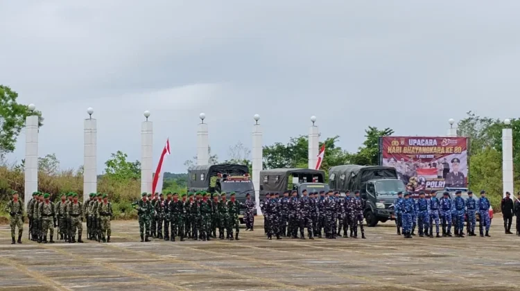 Polres Maluku Tenggara Gelar Upacara Peringatan HUT Bhayangkara Ke-80