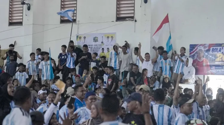 Nobar Argentina vs Swiss Jadi Ajang Kebersamaan Warga Malra dan Tual