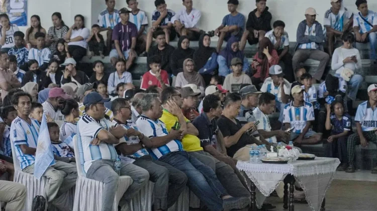 Nobar Argentina vs Swiss Jadi Ajang Kebersamaan Warga Malra dan Tual