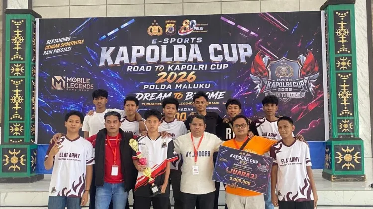Tim E-sport Polres Tual Raih Juara 3 di Kapolda Cup