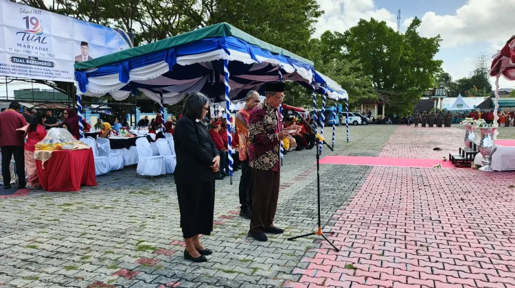 HUT ke-19 Kota Tual ,Laksanakan Upacara di Lapangan Lodar El