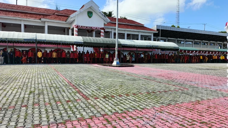 HUT ke-19 Kota Tual ,Laksanakan Upacara di Lapangan Lodar El