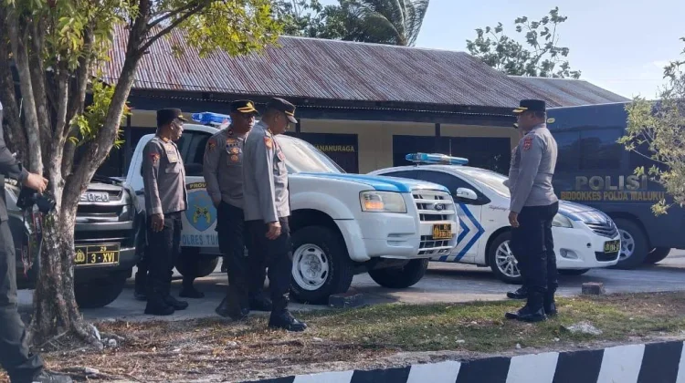 Apel Kendaraan Dinas, Polres Tual Pastikan Kesiapan Personil saat Bertugas