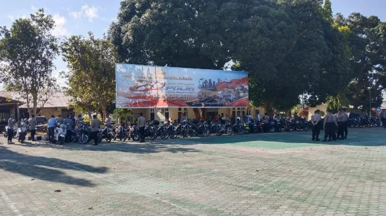 Apel Kendaraan Dinas, Polres Tual Pastikan Kesiapan Personil saat Bertugas