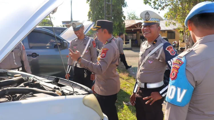 Apel Kendaraan Dinas, Polres Tual Pastikan Kesiapan Personil saat Bertugas