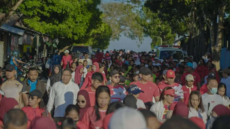 Jalan Santai HUT RI Satukan Warga di Maluku Tenggara