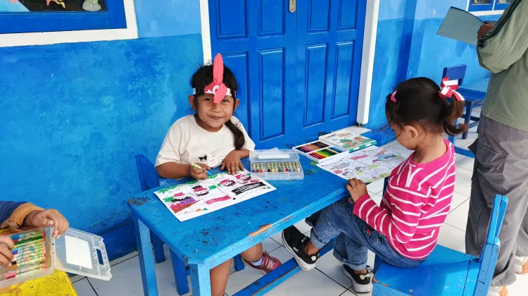 Gelar Lomba Mewarnai, TK Hang Tuah Tual Bantu Tingkatkan Jiwa Seni Anak Usia Dini