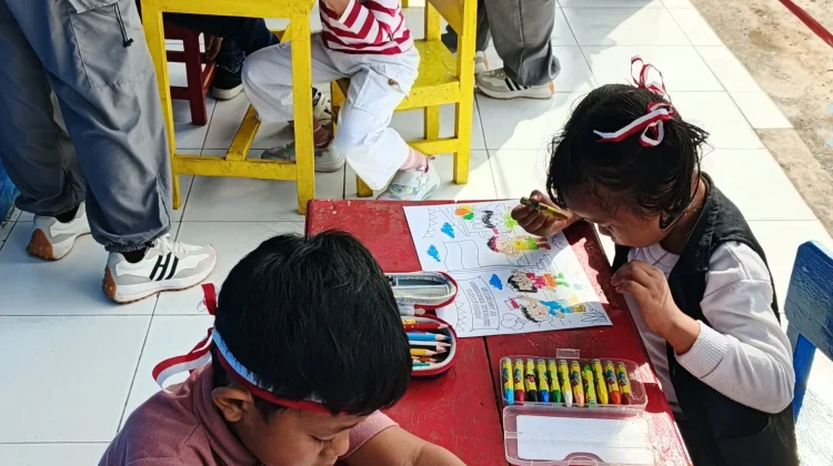 Gelar Lomba Mewarnai, TK Hang Tuah Tual Bantu Tingkatkan Jiwa Seni Anak Usia Dini