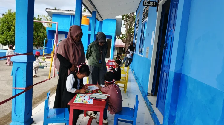 Gelar Lomba Mewarnai, TK Hang Tuah Tual Bantu Tingkatkan Jiwa Seni Anak Usia Dini