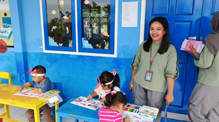 Gelar Lomba Mewarnai, TK Hang Tuah Tual Bantu Tingkatkan Jiwa Seni Anak Usia Dini