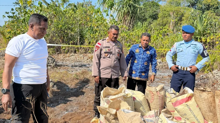 Polsek Kei Kecil Respon Penemuan Bom Dari Perang Dunia di Pokarina