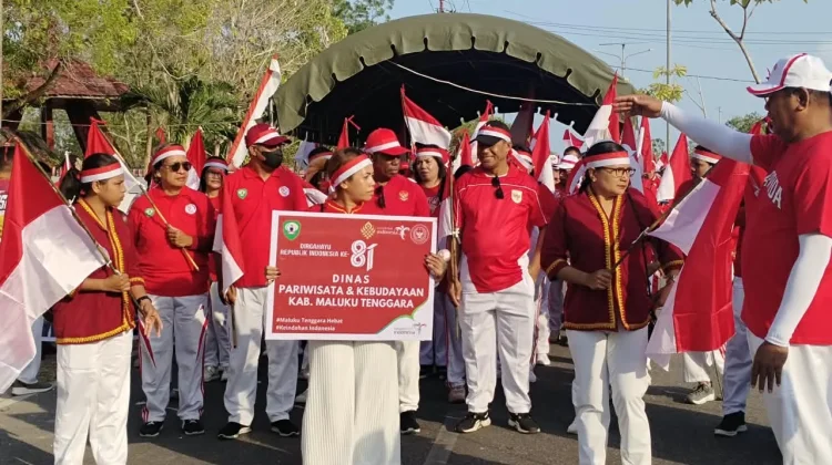 Kirab Kebangsaan Satukan Warga dalam Semangat Merah Putih di Maluku Tenggara