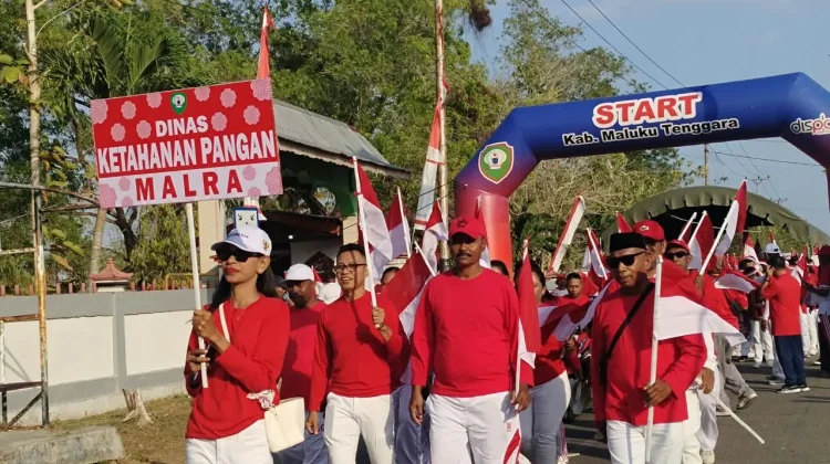 Kirab Kebangsaan Satukan Warga dalam Semangat Merah Putih di Maluku Tenggara