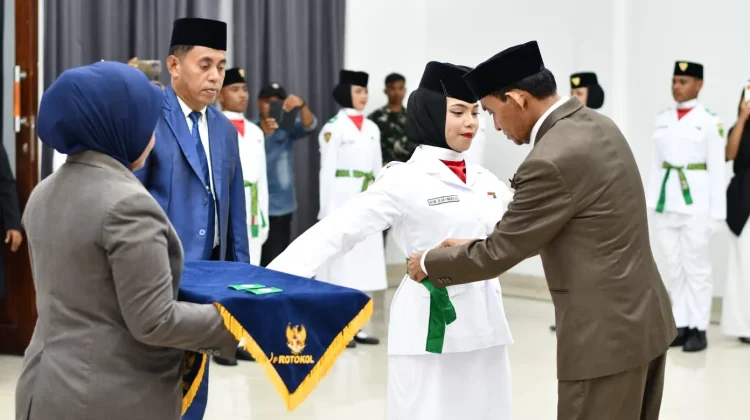 33 Pelajar Kota Tual Dikukuhkan sebagai Paskibraka