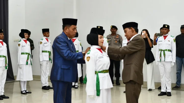 33 Pelajar Kota Tual Dikukuhkan sebagai Paskibraka