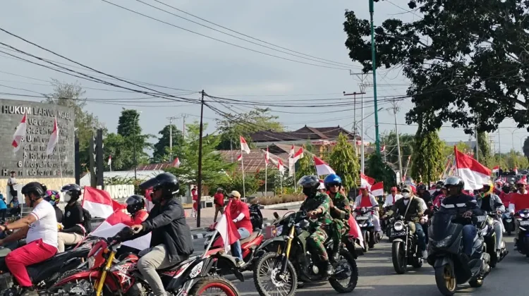 Touring Kebangsaan Semarakkan HUT RI ke-81 di Maluku Tenggara