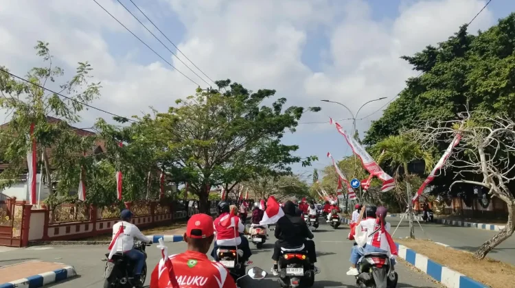 Touring Kebangsaan Semarakkan HUT RI ke-81 di Maluku Tenggara