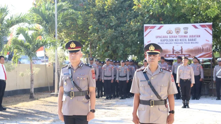 Kapolres Malra Lantik Kapolsek Kei Kecil Barat yang Baru