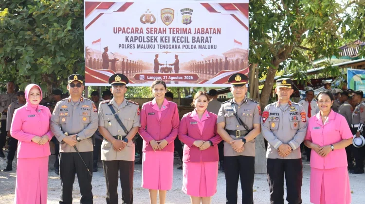 Kapolres Malra Lantik Kapolsek Kei Kecil Barat yang Baru