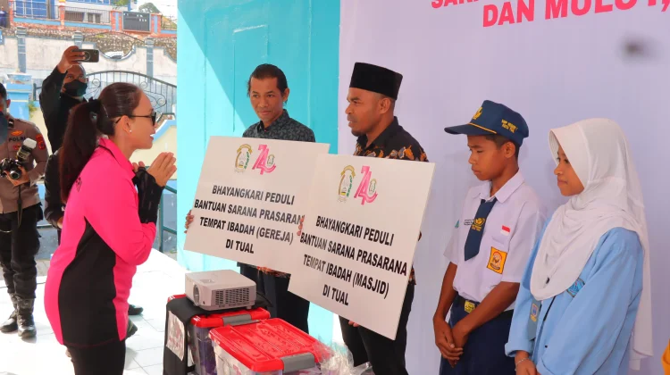 Ketua Umum Bhayangkari Kunjungi Kota Tual