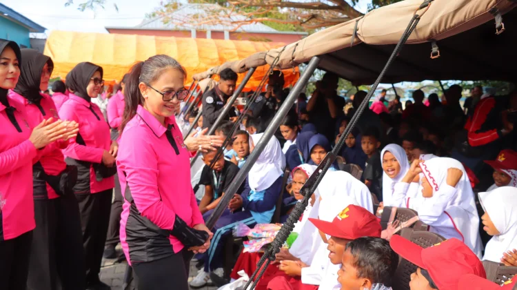 Ketua Umum Bhayangkari Kunjungi Kota Tual