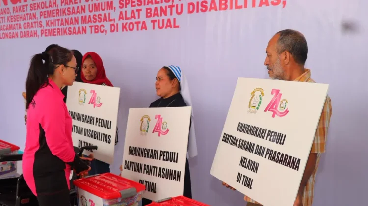 Ketua Umum Bhayangkari Kunjungi Kota Tual