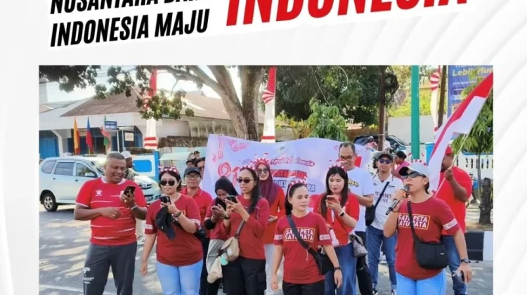Kantor Pertanahan Maluku Tenggara Turut Meriahkan Kirab Merah Putih HUT RI