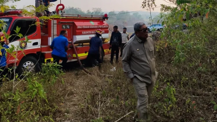 Bupati Malra Gerak Cepat Tangani Kebakaran di Dua Titik Langgur