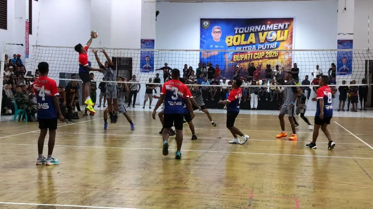 Tim Voli Putra Kodim Menang Tipis Tim Yon TP 914