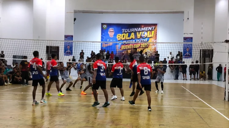 Tim Voli Putra Kodim Menang Tipis Tim Yon TP 914