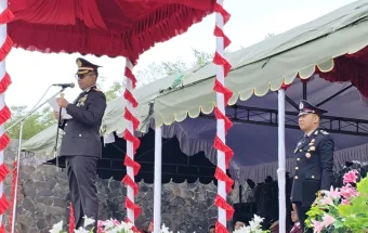 Polres Maluku Tenggara Gelar Upacara Peringatan HUT Bhayangkara Ke-80