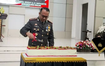 Polres Maluku Tenggara Gelar Syukuran Hari Bhayangkara Ke-80