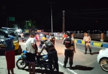 Gandeng Brimob, Polres Malra Laksanakan Patroli Kamtibmas