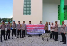 Polres Tual Salurkan Hewan Kurban ke Empat Masjid jelang Idul Adha 1447 H