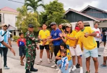 Euforia World Cup 2026 Mulai Terasa, Fun Walk Meriahkan Perumahan Pemda Langgur