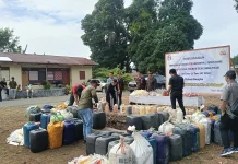 Sita 4 Ton Miras, Polres Tual Musnahkan Tepat di HUT Bhayangkara ke-80