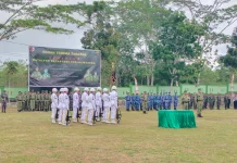 Upacara Sertijab Danyonif 735 Nawasena Tandai Regenerasi Kepemimpinan