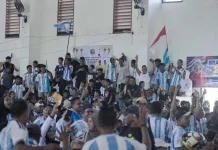 Nobar Argentina vs Swiss Jadi Ajang Kebersamaan Warga Malra dan Tual